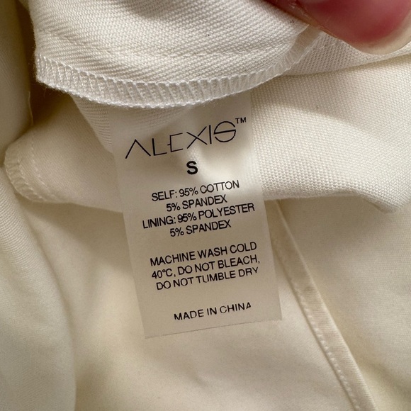 NWT Alexis Adriena Mini Dress in Off-White - Picture 12 of 14